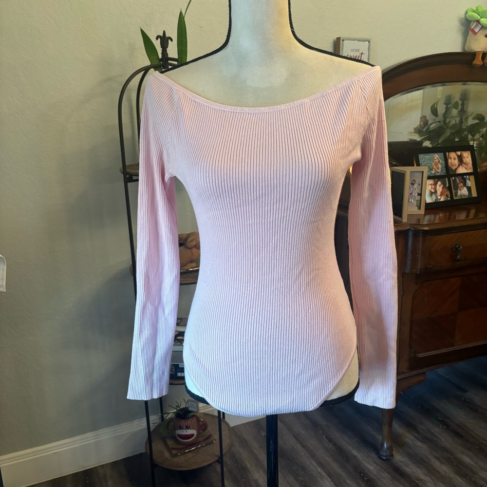 Pink Long Sleeve Bodysuit ❤️